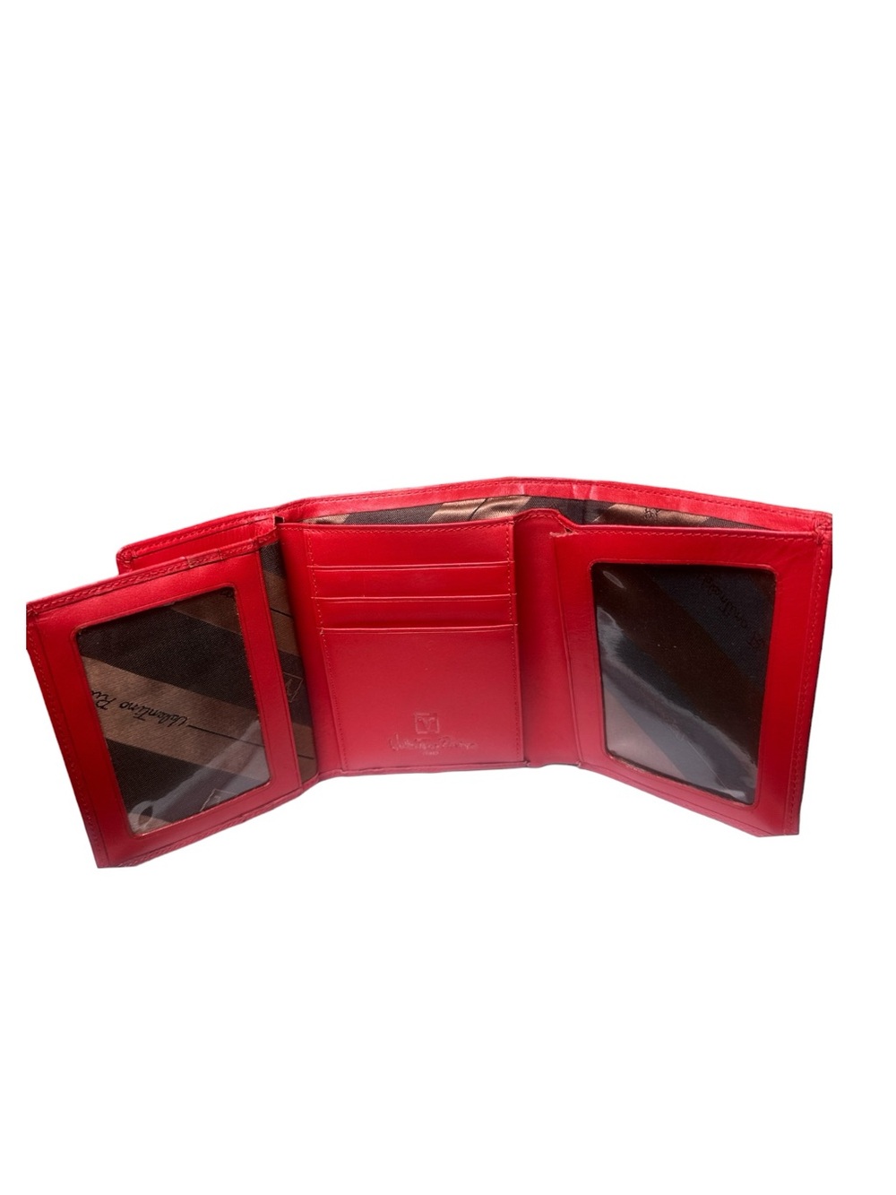Valentino Rudy Red Textured Wallet - Picture 10 of 16